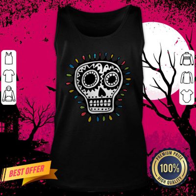 Colorful Sugar Skull Day Of Dead Dia De Muertos Tank Top