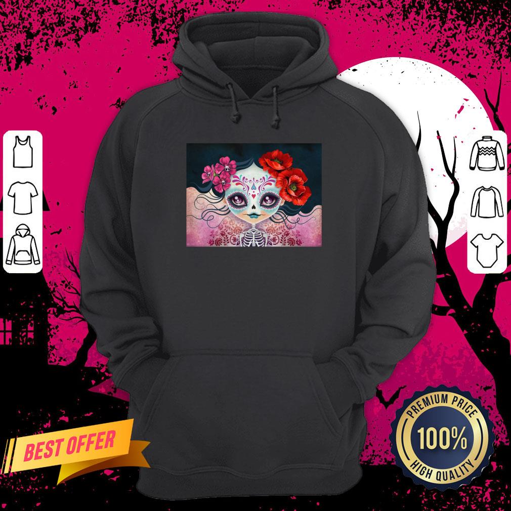 Day Of The Dead Dia De Muertos Amelia Calavera Sugar Skull Hoodie