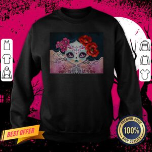 Day Of The Dead Dia De Muertos Amelia Calavera Sugar Skull Sweatshirt