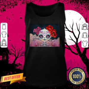 Day Of The Dead Dia De Muertos Amelia Calavera Sugar Skull Tank Top
