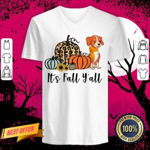 Dog Pumpkins It’s Fall Y'all V-neck
