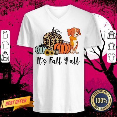 Dog Pumpkins It’s Fall Y'all V-neck