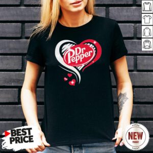 Dr Pepper Love Heart V Neck