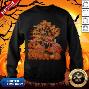 Official Fall Flamingo Halloween Sweatshirt