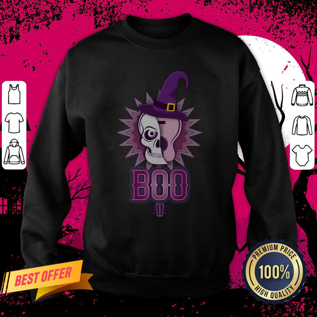 Funny Halloween Day Of The Dead BOO Skull Guitar Muertos Sweatshirt