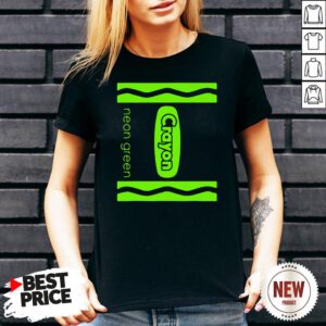 Green Crayon Box Halloween Costume Couple Groups V Neck