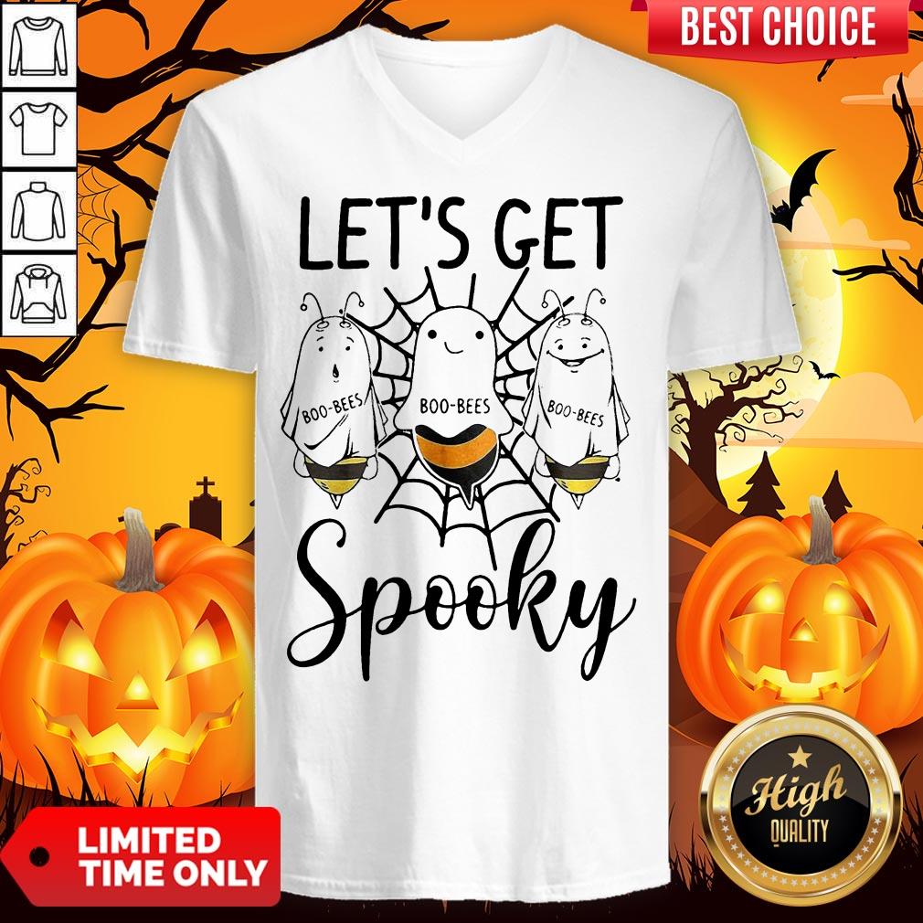 Halloween Boo Bees Let’s Get Spooky V-neck