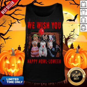 Halloween Dogs Horror Characters We Wish You Happy Howl-loween Tank Top