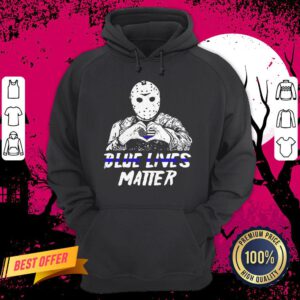 Halloween Jason Voorhees Blue Lives Matter American Flag Hoodie