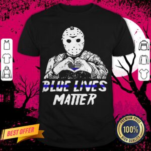 Halloween Jason Voorhees Blue Lives Matter American Flag Shirt
