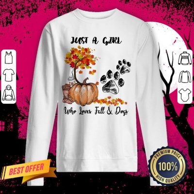 Halloween Just A Girl Who Loves Fall And Dogs Sweatshirt
