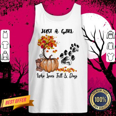 Halloween Just A Girl Who Loves Fall And Dogs Tank Top