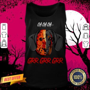 Jason Voorhees Dachshund Ch Ch Grr Grr Halloween Tank Top