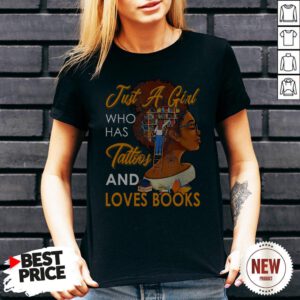 Just A Girl Who Has Tattoos And Loves Books V Neck
