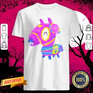 Llama Piñata Muerto Day Of The Dead Sugar Skull Shirt