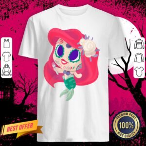 Mermaid Muertos Day Of The Dead Sugar Skull Shirt