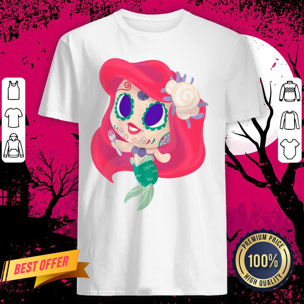 Mermaid Muertos Day Of The Dead Sugar Skull Shirt