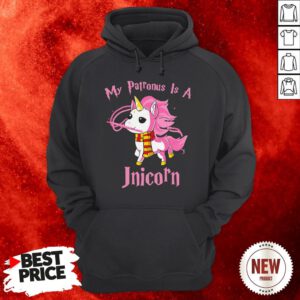 My Patronus Is A Unicorn Breast Cancer Hoodie