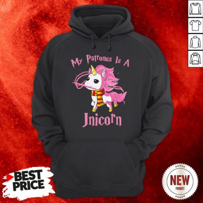 My Patronus Is A Unicorn Breast Cancer Hoodie