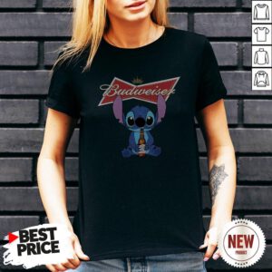 Nice Stitch Hug Budweiser V Neck