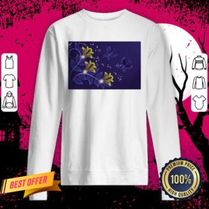 Official Blue And Gold Floral Merchandise Sweatshirt