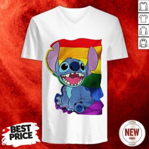 Official Stitch LGBT Pride V-neck