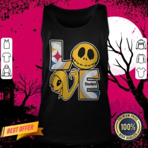 Pittsburgh Steelers Shirt Jack Skellington And Sally Love Tank Top