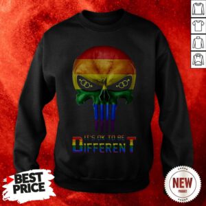 Punisher LGBT It’s Ok To Be Different Sweatshirt