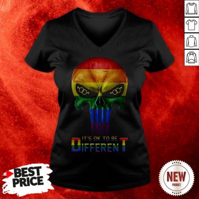 Punisher LGBT It’s Ok To Be Different V-neck