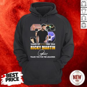 Ricky Martin 36 Years Of 1884 2020 Thank You For The Memories Signature Hoodie