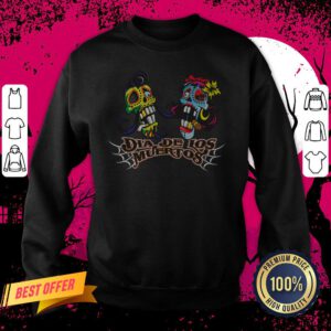 Rockabilly Sugar Skulls Dia De Los Muertes Day Of The Dead Sweatshirt