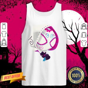 Rockin Spider Sugar Skull Day Of The Dead Dia De Muertos Tank Top