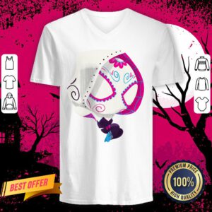 Rockin Spider Sugar Skull Day Of The Dead Dia De Muertos V Neck