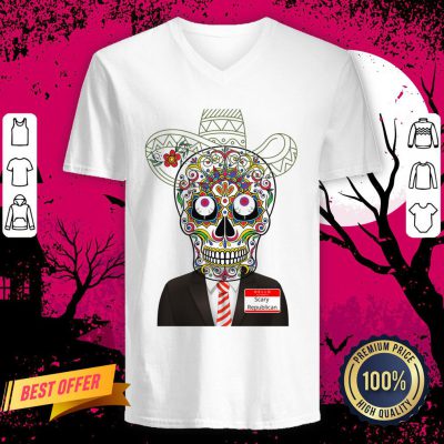 Scary Halloween Day Of The Dead Republican V Neck