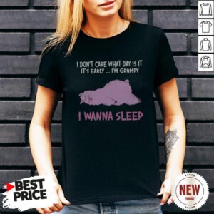 Sheep I Don’t Care What Day Is It It’s Early I’m Grumpy I Wanna Sleep V Neck