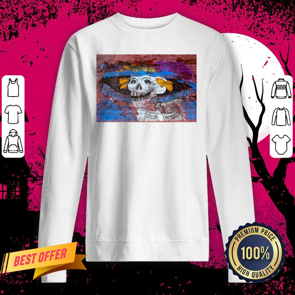 Skeleton Dia De Muertos Day Of The Dead In Playa Del Carmen Sweatshirt