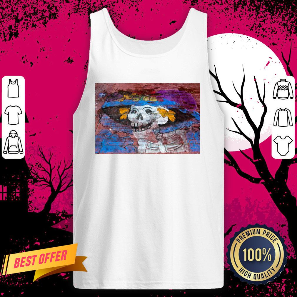 Skeleton Dia De Muertos Day Of The Dead In Playa Del Carmen Tank Top
