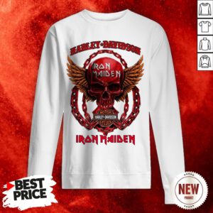 Skull Harley Davidson Motorcycles Iron Maiden Sweatshirt