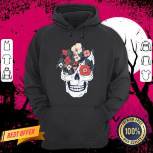 Skulls And Flowers Day Of The Dead Hoodie