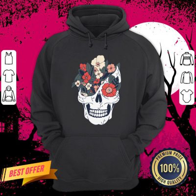 Skulls And Flowers Day Of The Dead Hoodie