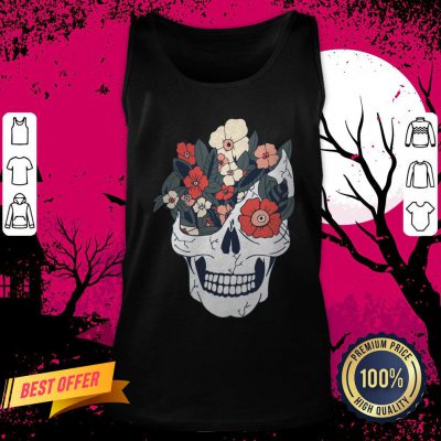 Skulls And Flowers Day Of The Dead Tank Top