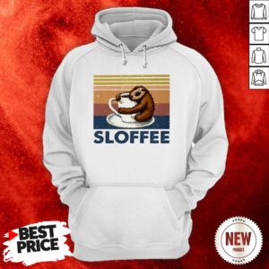 Sloth Hug Coffee Sloffee Vintage Hoodie