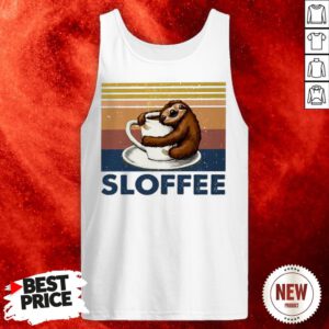 Sloth Hug Coffee Sloffee Vintage Tank Top