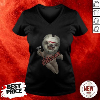 Sloth Voorhees It’s Friday Halloween V Neck