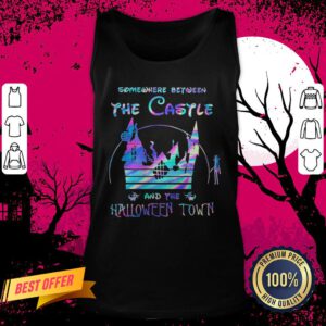 Somewhere Between The Castle And The Halloween Town Disney Tinkerbell Tank Top