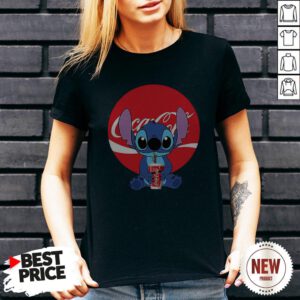 Stitch Hug Coca Cola V Neck