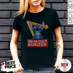 Stitch Hug Hamburger In N Out Burger Sh V Neck
