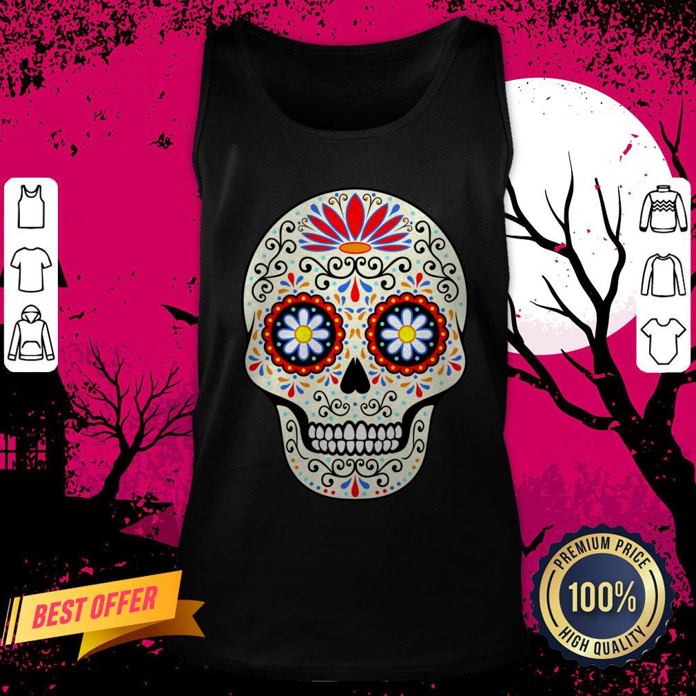 Sugar Skull Day Of The Dead Dia De Los Muertos Tank Top