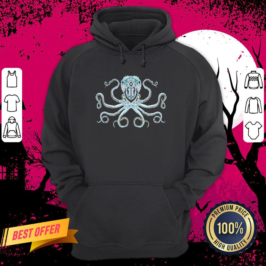 Sugar Skull Octopus Day Of Dead Dia De Muertos Hoodie
