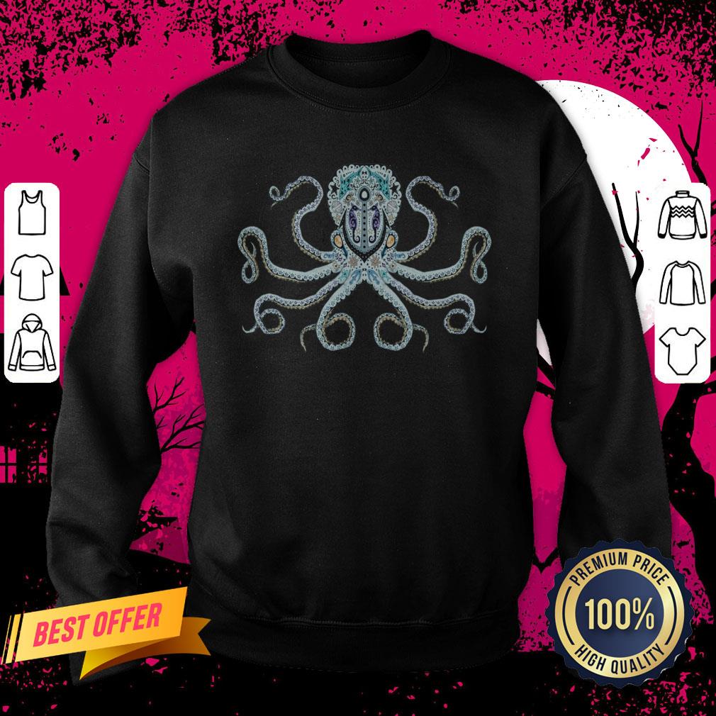 Sugar Skull Octopus Day Of Dead Dia De Muertos Sweatshirt